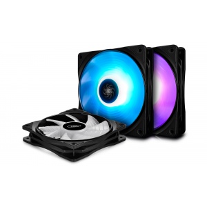 DeepCool RF120 120mm RGB LED three fan pack DP-FRGB-RF120-3C