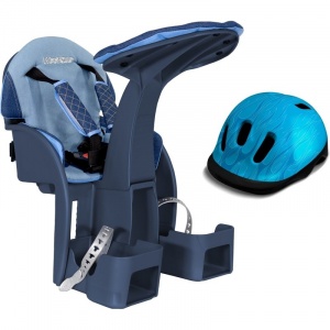 WeeRide SafeFront Deluxe 2018 si Casca Flames Albastru WR10A