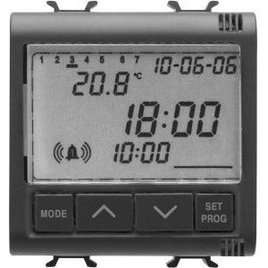 Gewiss Ceas-Alarma-Termometru 2M Negru GW12708 -