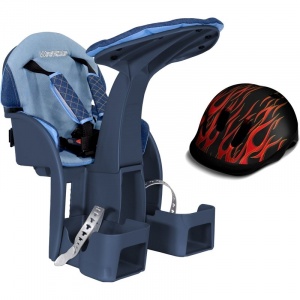 WeeRide SafeFront Deluxe 2018 si Casca Flames Negru WR10N
