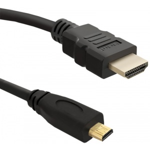 Qoltec HDMI Male - microHDMI Male, v1.4, 2m, Ethernet, negru 50400
