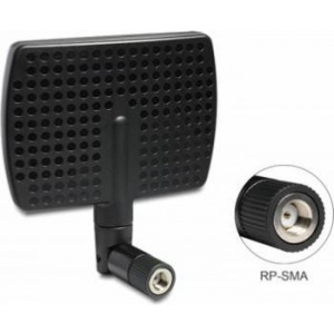 Delock WLAN 802.11 ac/a/b/g/n Antenna RP-SMA plug 5 ~ 7 dBi directional with tilt joint black 88447