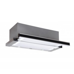 Pyramis Hota telescopica Sliding Silver Turbo Black Glass 90cm