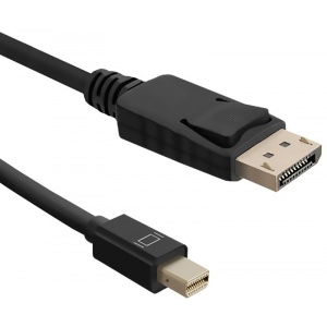 Qoltec DisplayPort Male - miniDisplayPort Male, v1.1, 1.8m, negru 50434