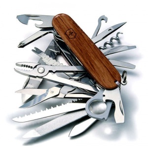 Victorinox Cutit multifunctional Swiss Champ 1.6794.69 cu Maner din lemn tare