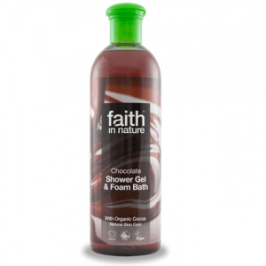 faith in nature Gel de dus si spuma de baie, cu ciocolata, 400 ml