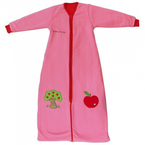 Slumbersac Sac de dormit cu maneca lunga Apple of my eye 18-36 luni 2.5 Tog, Roz