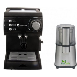 Studio Casa Pachet Espressor Aroma SC422 Black Negru+ Rasnita Del Caffe Grind Master