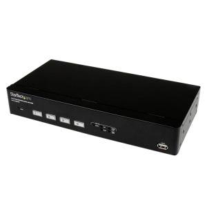 StarTech.com 4 Port USB VGA KVM Switch with DDM Fast Switching Technology and Cables SV431USBDDM