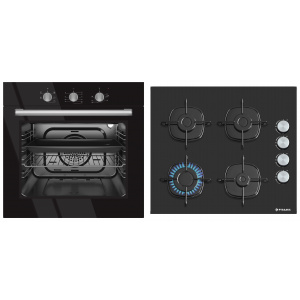 Pyramis Set Black Glass 500S
