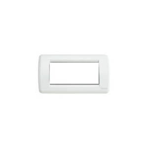 Vimar Placa ornament IDEA Rondo Metal Alb 4 module