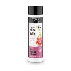 Organic Shop Sampon stralucire cu liliac si unt de shea Silk Nectar 280 ml