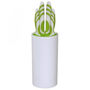 Xavax Set cutite cu suport, 111543, OS, verde