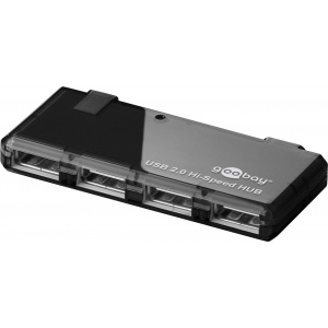 Goobay Mini HUB USB 4 port 2.0 negru