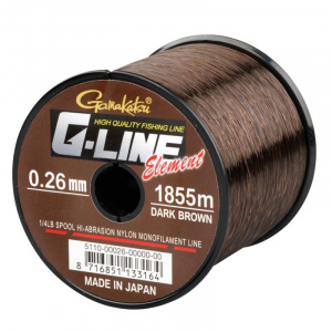 Gamakatsu G-LINE ELEMENT DARK BROWN 024MM/4,10KG/2270M