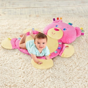 Bright Starts Salteluta interactiva Cuibul Snuggles Ursulet roz Taggies 25062R