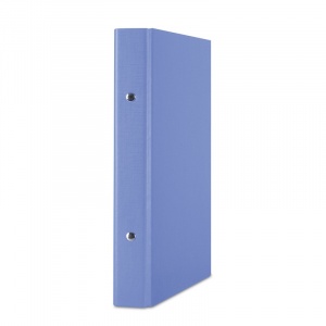 Donau Caiet mecanic A5, plastifiat PP, 2 inele - D20mm - albastru