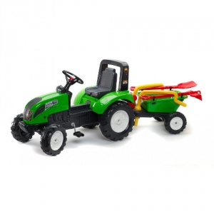 Falk Tractor Garden Master Verde cu Remorca