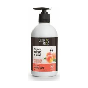 Organic Shop Sapun lichid nutritiv cu piersica si trandafir Rose Peach 500 ml