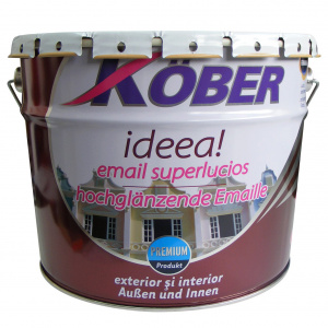Kober Vopsea alchidica, pentru lemn / metal / zidarie, interior/ exterior ideea, gri deschis 20l