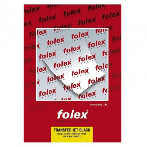 folex Hartie transfer termic, pentru tricouri negre, printare inkjet A4