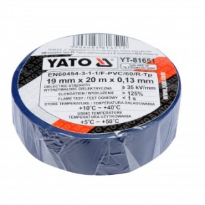 YATO Banda izolatoare albastra 19mmx0.13mmx20m YT-81651