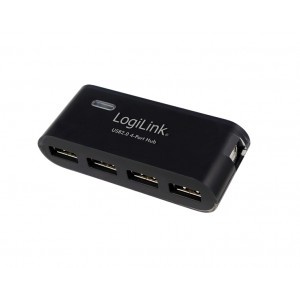 LogiLink USB 2.0 Hub 4-Port with Power Supply black UA0085