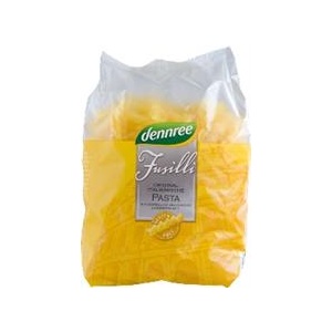 dennree Fusilli Ecologice din Porumb si Orez fara Gluten 500gr