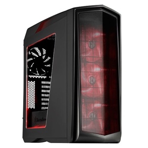 SilverStone Primera PM01 Red LED Window Black (SST-PM01CR-W)