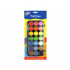 Galt Set de 21 pastile acuarele + 1 pensula