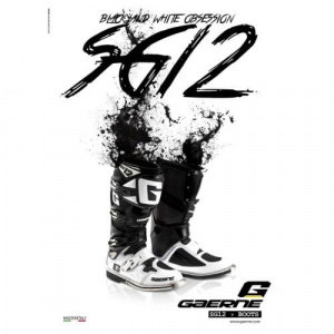 GAERNE BOOTS SG 12 WHITE BLACK LIMITED EDITION
