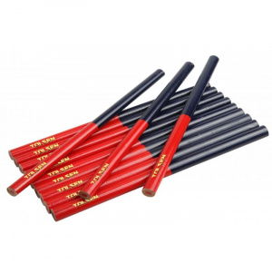 TOLSEN Set 12 creioane tamplarie, 10 x 7.5 x 176 mm 42022