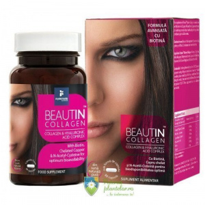 myelements Beautin Collagen cu Acid Hialuronic si Biotina 30 capsule