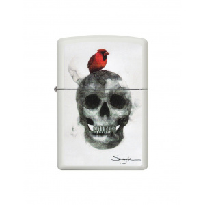 Zippo Brichetă 29644 Spazuk Skull with Bird