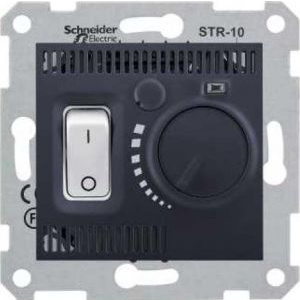 Schneider Electric SDN6000170 : Sedna - Termostat Camera - 10A Fara Cadru Grafit