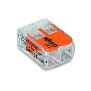 Wago Conectori doza cablu rigid/flexibil 2 poli 0.5-4mm 221-412
