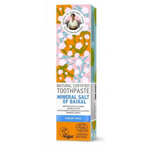 Retetele Bunicii Agafia Pasta de Dinti pentru un Zambet Radiant Mineral Salt of Baikal, 85g