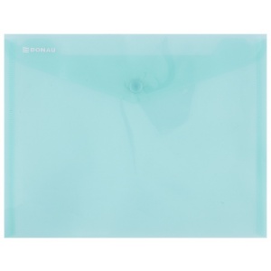 Donau Mapa PP protectie documente A5 landscape, inchidere cu capsa, 10/set - verde transparent DN-8547001PL-06