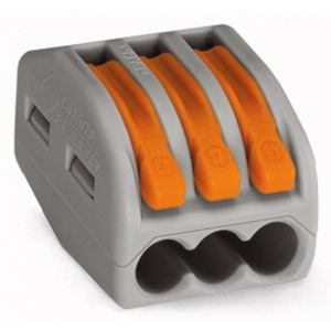 Wago Conectori doza cablu rigid/flexibil 3 poli 0.08-4mm 222-413
