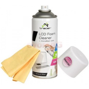 Tracer Spuma curatare TRASRO42106 LCD 400 ml + Laveta Microfibra