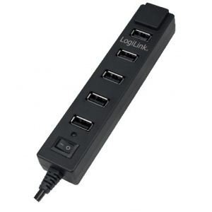 LogiLink USB 2.0 Hub, 7-Port with On/Off Switch UA0124