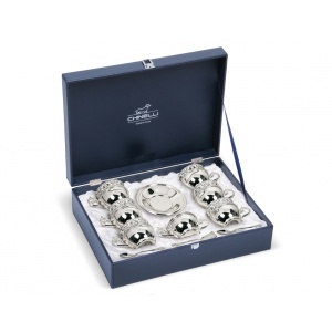 Chinelli Set argintat ceai 6 persoane “Oriental Extra Lusso”