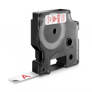 DYMO Banda laminata D1 DY45015 12mm Rosu/Alb - S0720550