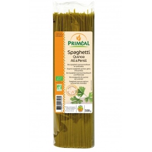 Primeal Spaghete quinoa, usturoi si patrunjel BIO 500g