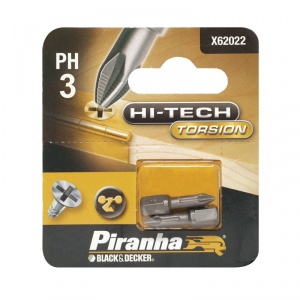 Black&Decker X62022 - Set 2 buc - Cap surubelnita Ph3x25mm