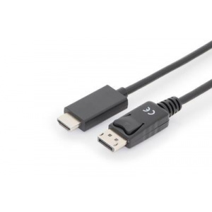 ASSMANN DisplayPort - HDMI Type A M/M black 1m AK-340303-010-S