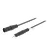 Sweex Cablu audio stereo XLR 3 Pini tata - Jack 3.5mm tata 3m gri