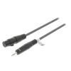 Sweex Cablu audio stereo XLR 3 Pini mama - Jack 3.5mm tata 1m gri