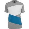 Urban Classics Zig Zag Tee Gri-Albastru