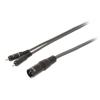 Sweex Cablu audio stereo XLR 3 pini tata - 2x RCA tata 1.5m gri